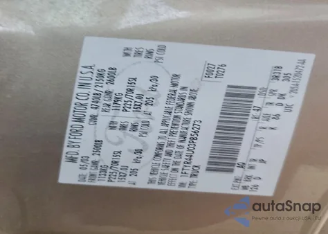 2003 Ford Ranger Super Cab z USA, uszkodzony, nr VIN 1FTYR44U03PB56273